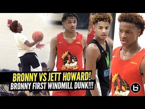 Bronny James vs NBA All-Star Juwan Howard's Son CRAZY 2OT GAME!! Bronny 1ST WINDMILL DUNK!!