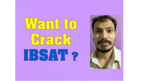 IBSAT| icfai | IBS