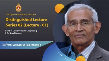 OUSL Distinguished Lecture Series 02 (Lecture - 01)