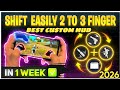 How To Shift From 2 To 3 Finger Custom HUD 🔥| How To Play 3 Finger In Free Fire 🔥|| XP WARRIOR ||