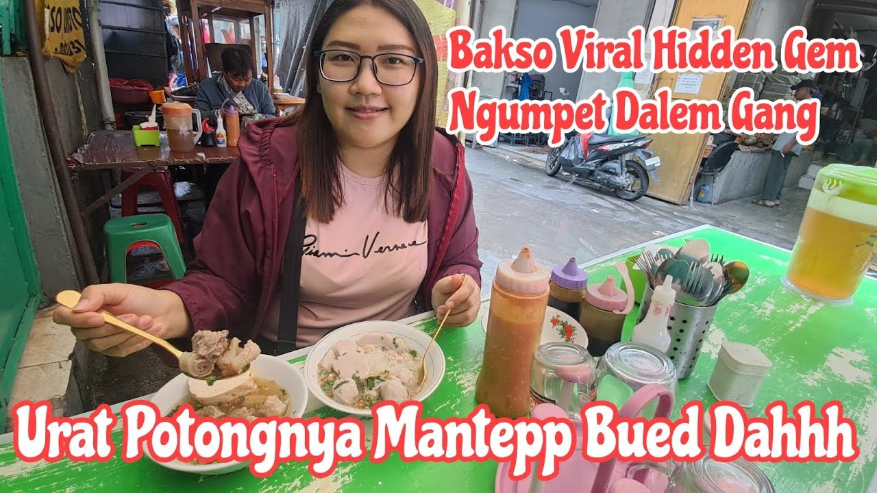 Bakso Loncat Bapak Sabit Urat Potongnya WAJIB COBA Baksonya MANTEP BEUD