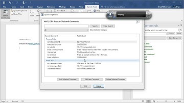 Speech Tools for Microsoft Word demo