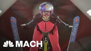 Learning To Fly: Wind Tunnel Training Takes Ski Jumping To New Heights | Mach | NBC News