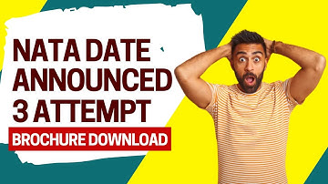 NATA 2022 Exam Date Announced: Check Exam Schedule Here