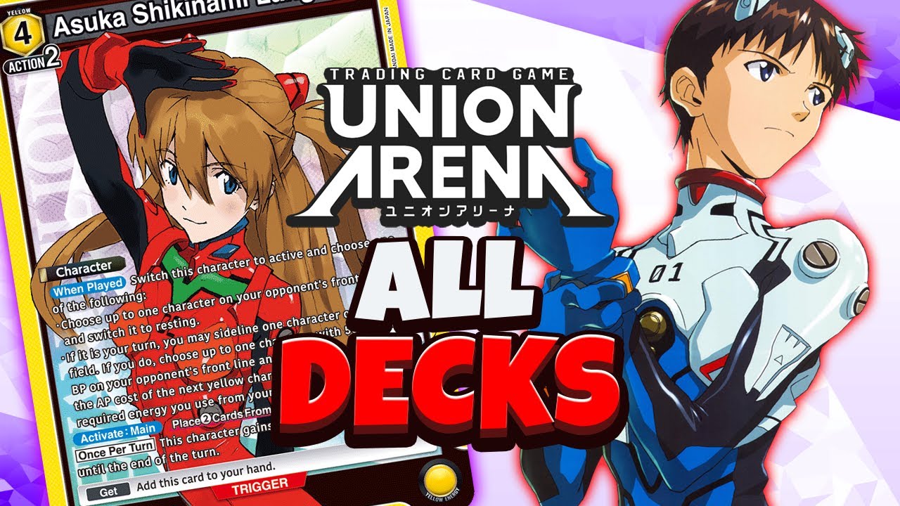 ALL EVANGELION DECKS! 1st Place Regional Winning Lists! - 17 Deck Lists To Play - UNION ARENA
