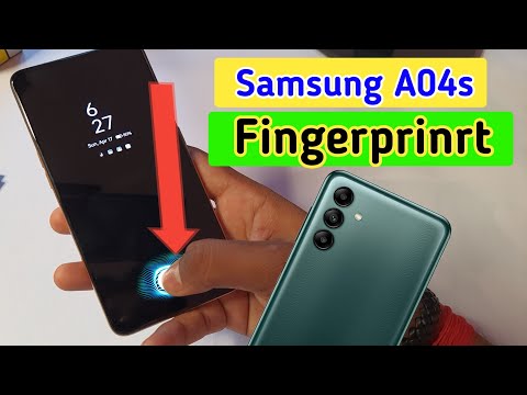 Samsung a04s display fingerprint setting/Samsung a04s fingerprint screen lock/fingerprint sensor