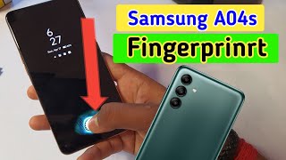 Samsung a04s display fingerprint setting/Samsung a04s fingerprint screen lock/fingerprint sensor screenshot 1