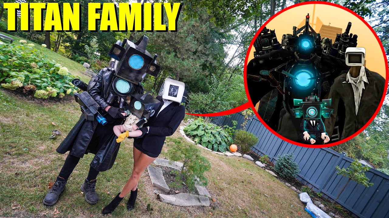 I CAUGHT TITAN CAMERA FAMILY IN REAL LIFE! (SKIBIDI MOVIE FAMILY)