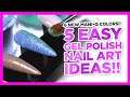 5 Easy Gel Polish Nail Art Ideas | 6 New ManiQ Gel Polish Colors