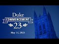 Duke Commencement Ceremony 2023