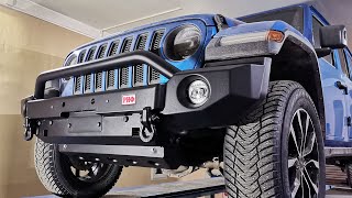 Новый бампер РИФ на Jeep Wrangler JL с высокими крыльями: обзор и установка