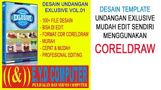 DESAIN UNDANGAN EXLUSIVE DVD VOL-01 KOLEKSI TEMPLATE DESIGN GRAFIS EKSLUSIF USAHA PERCEAKAN EDIT FILE FORMAT CDR CORELDRAW