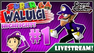 Super Waluigi 64 - Part 1: 'WALUIGI TIME!!!' (Livestream Highlights)