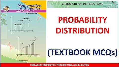 Probability Dist Textbook MCQs