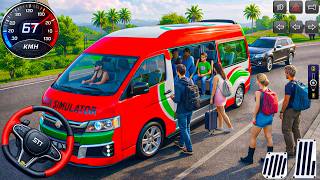 Realistic City Van Driving: City Simulator Mini Bus pick passengers - van game android gameplay screenshot 4