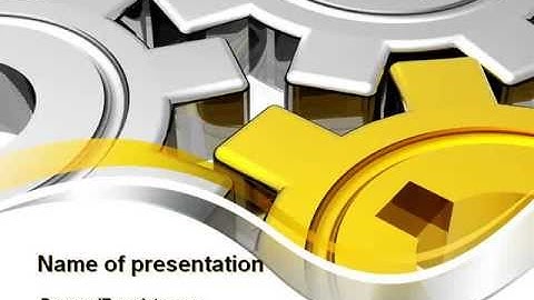 Spinning Gears PowerPoint Template by PoweredTemplate.com