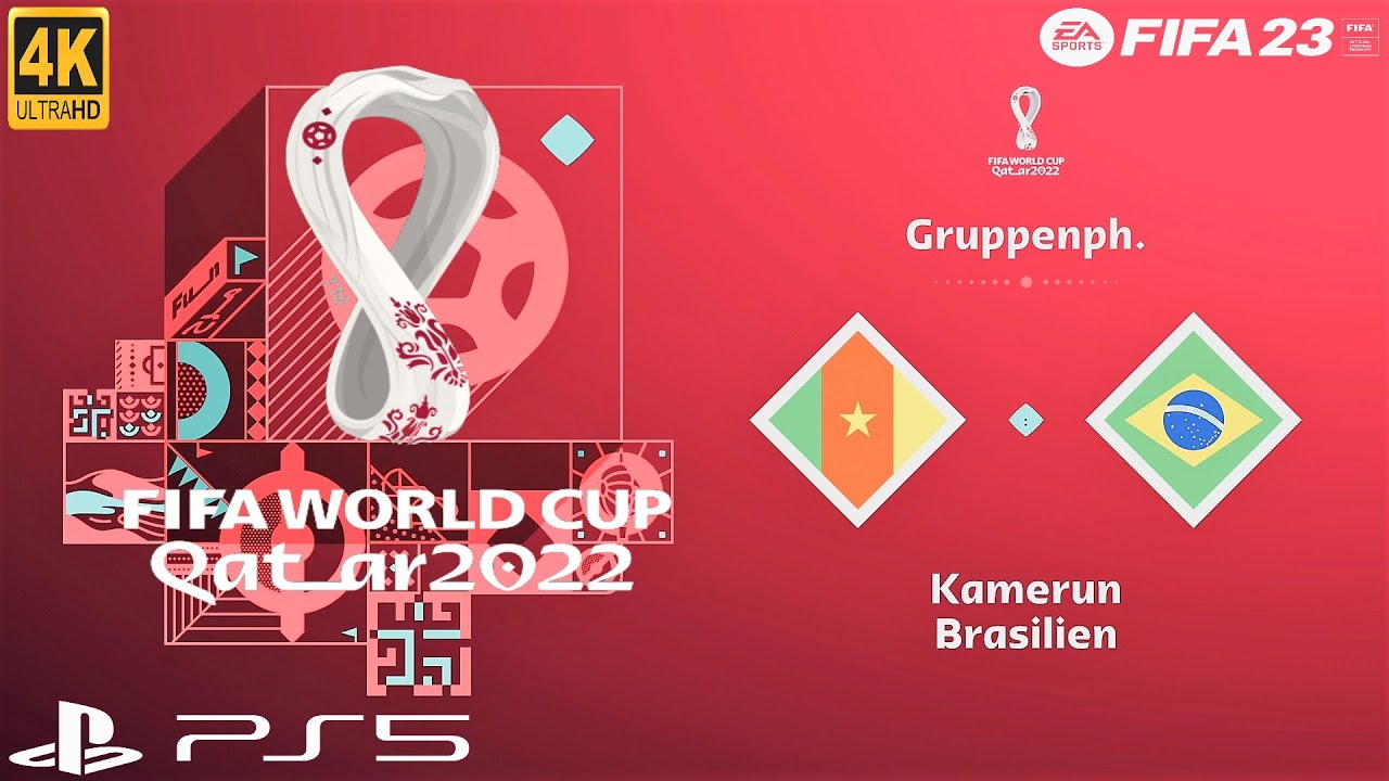 Kamerun - Brasilien WM 2022 ⚽️ I FIFA 23 WM Orakelspiel zur Fussball-WM 2022 I Deutsch I 4K I PS5