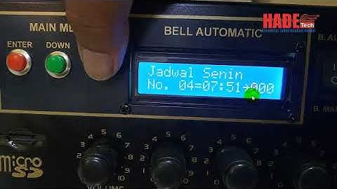 BEL SEKOLAH OTOMATIS CARA SETTING JADWAL PART 01 1