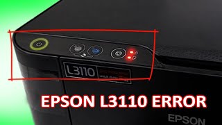 Ошибка принтера EPSON, Epson L3110, L3210, все индикаторы принтера мигают