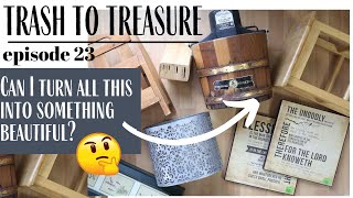 Trash to Treasure Video ~ Thrift Store Makeovers ~ Home Decor DIY ~ Thrift Store Finds