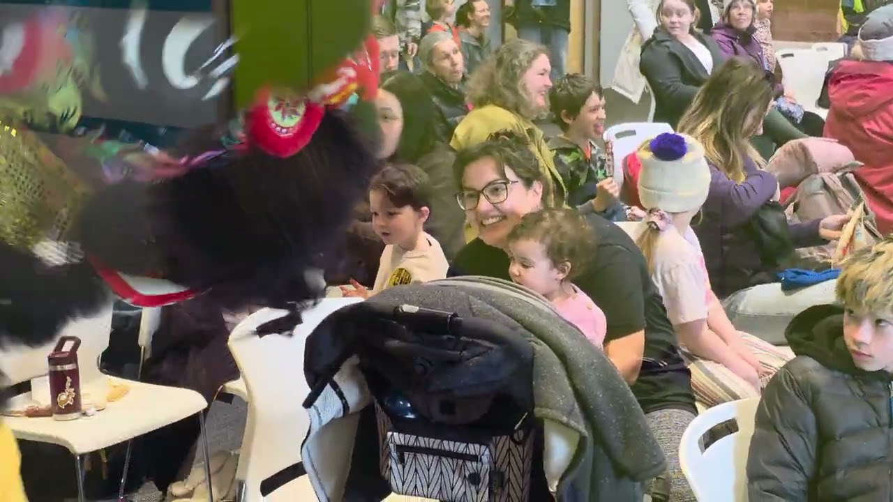 Tallack Martial Arts Lion Dance Team 21 February 2026 at the Kingston Public Library.