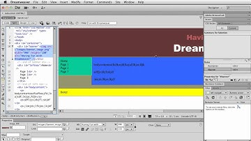 Creating a basic left navigation website using XHTML in Dreamweaver CS6