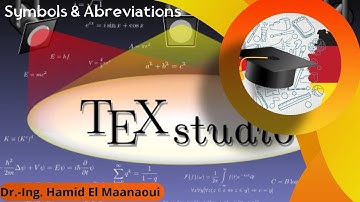 How to list symbols & abbreviations with LaTeX or TeXstudio