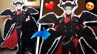 I Made a Life-size Lucifer Cardboard Cutout from Obey Me! Shall We Date! | AmiYoshiko