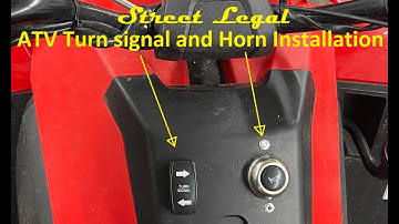 ATV Turn Signals and Horn  Install