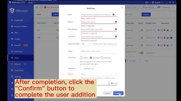 BitBrowser - User Management Video Tutorial