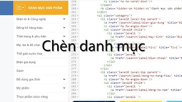 Hướng dẫn chèn danh mục nhãn trên blogger