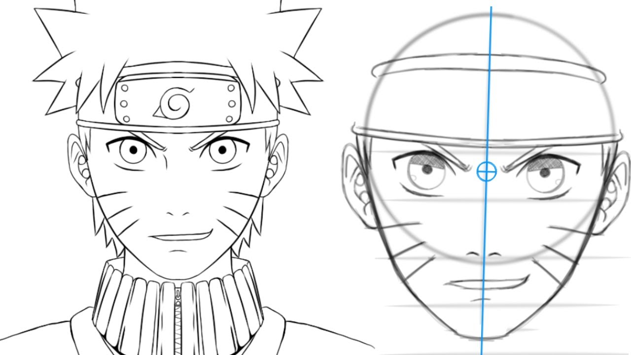 How to draw Naruto, Naruto full body step by step