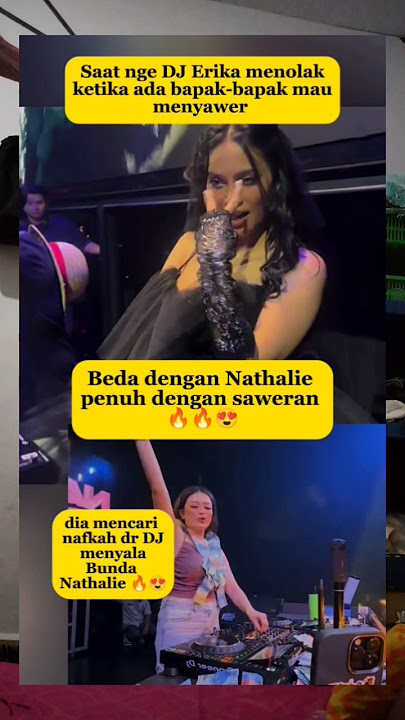 perbedaan Erika dengan Nathalie saat nge DJ #erikadelavega #nathalieholscher #sule #shorts