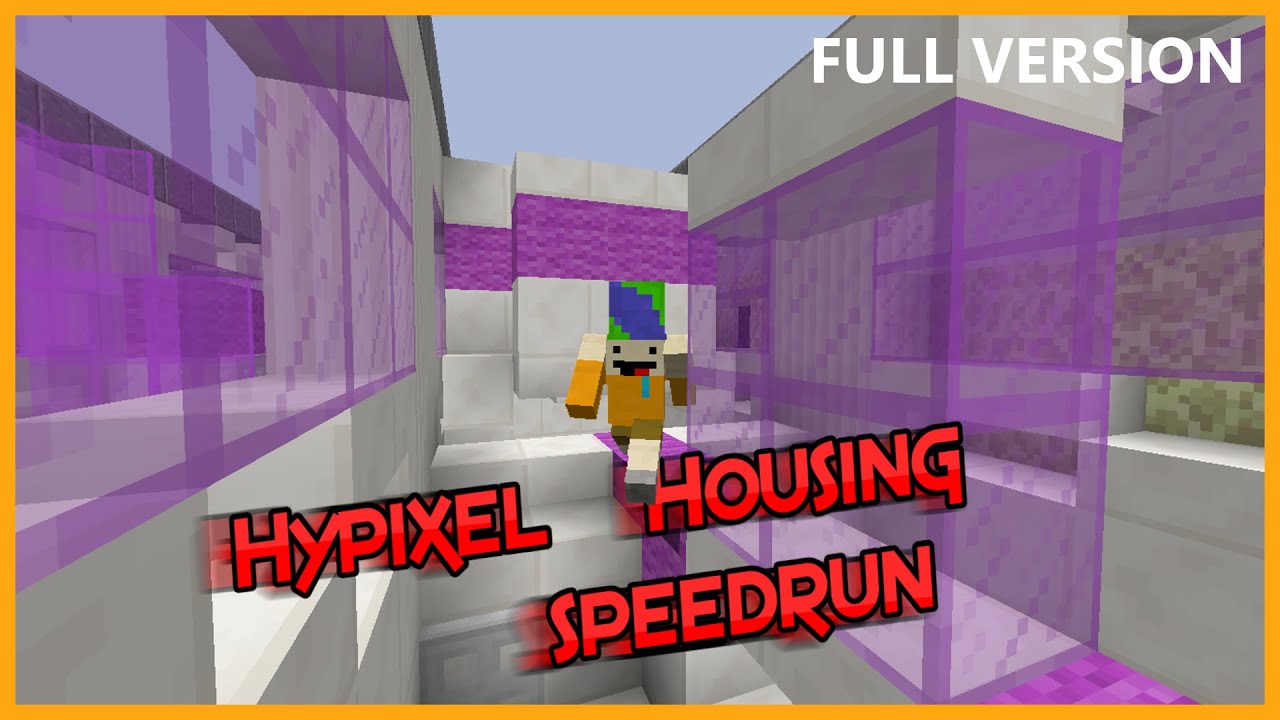 Minecraft Hypixel Housing Speedrun (FULL VERSION) - YouTube