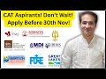 Don’t Miss Out! Apply in These Top MBA Colleges Before 30th Nov I Ft. Navdeep Dalia ! DialEducation
