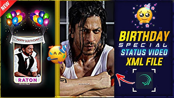 BIRTHDAY SPECIAL 3D VIDEO XML FILE IN ALIGHT MOTION 🥳 NEW HAPPY BIRTHDAY XML FILE 2023 | picchi POLA