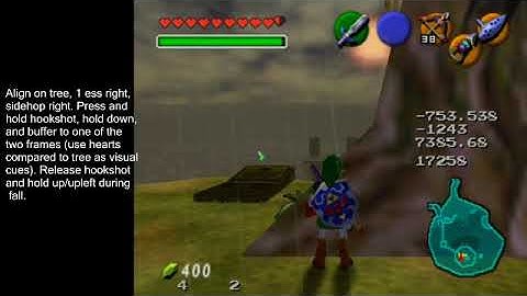 Lake Hylia Hookshot Jump No Sword Setup 2f