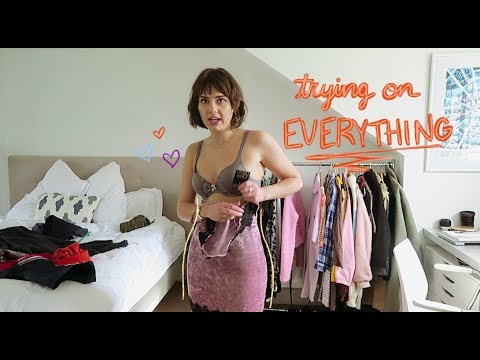 Trying on ALL of my clothes! | closet purge pt.1