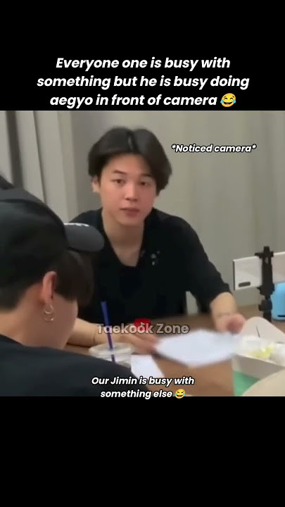 It's Jimin doing aegyo, he's so cute🥰 #bts#rm#jin#suga#v#jin#jhope#jimin#jungkook#taekookzone