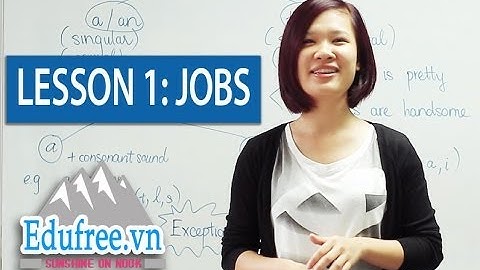 LESSON 1: JOBS & A, AN,THE.