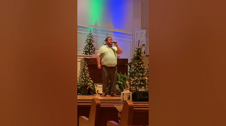 My son singing. Oh Holy Night