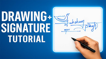 🔴 Maak een prachtige handtekening met tekenen | Esthetische penkunst voor beginners | Saksham Singh