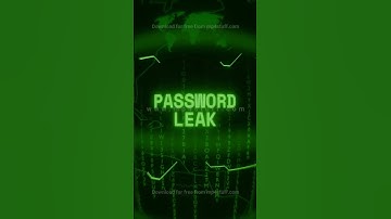 PASSWORD LEAK   Retro CRT green screen glitch text animation