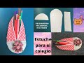 DIY-Cómo hacer estuche en forma de zapatilla,bailarina  para las pinturas (carriolas)