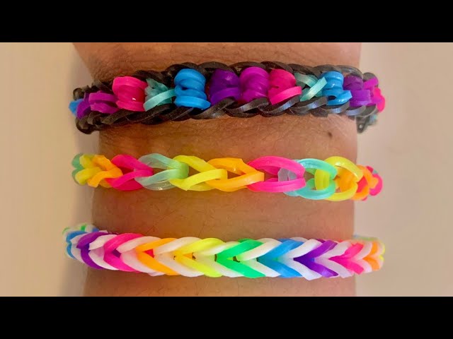 Rainbow Loom! DIY 5 Easy Rainbow Loom Bracelets without a Loom