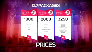How to Structure Your DJ PACKAGES (Mobile DJ TIPs)