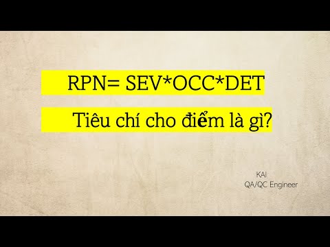 Video (HỌC FMEA - IATF) Tiêu chí đánh giá điểm SEV, OCC, DET... - YouTube