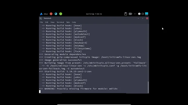 Fix kernel missing on linux (file vmlinuz not found)