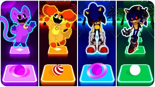 Smiling Critters | CatNap VS DogDay VS Sonic EXE VS Sonic EXE | Tiles Hop EDM Rush