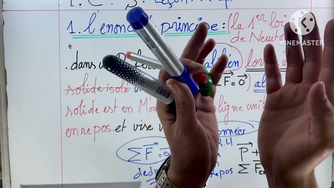 Partie N°1 COURS ET APPLICATION: PRICIPE D'INERTIE / TRONC COMMUN SCINCES/